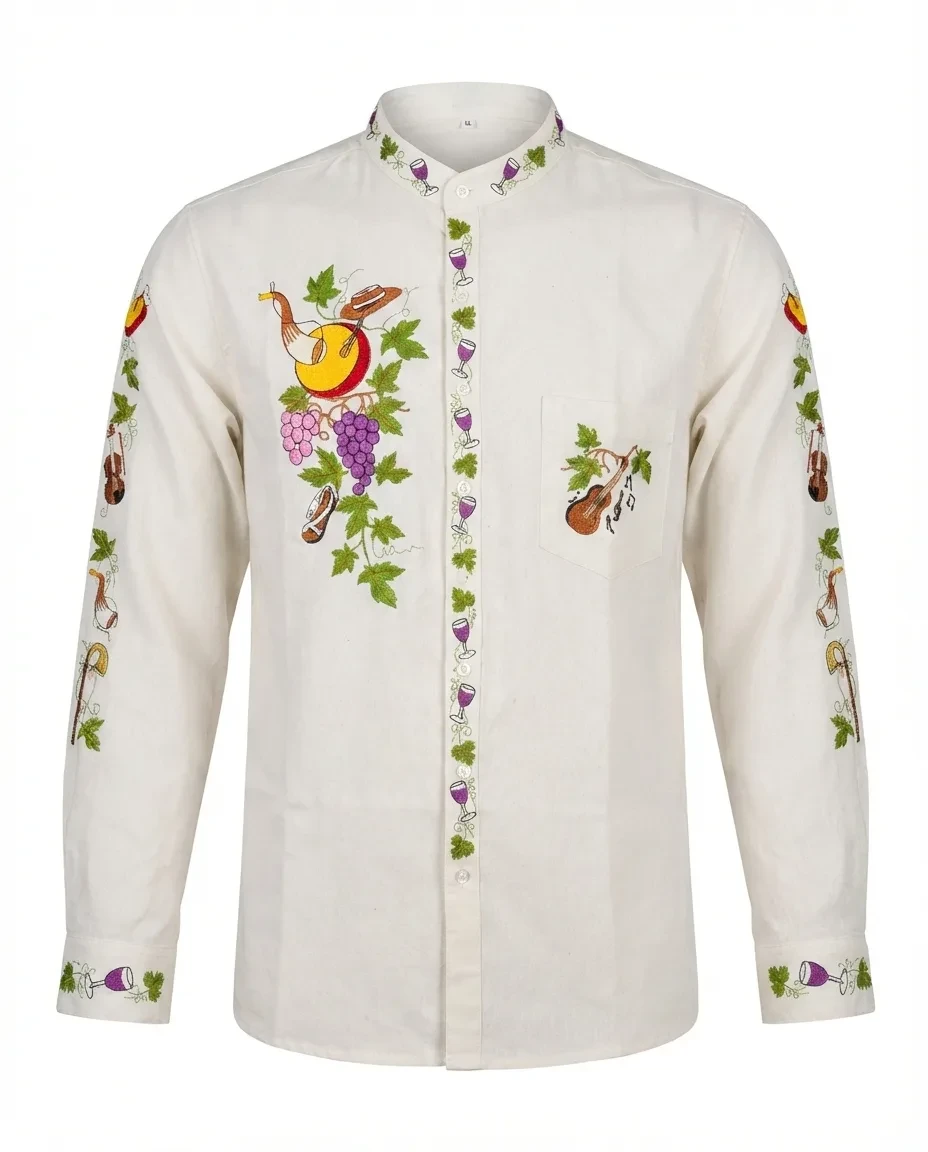 Camisa bordado chapaco